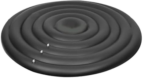 Lawnoval Housse de baignoire gonflable réglable 128 cm, 158 cm, 180 cm, PVC thermique pour isolation, spa extérieur et piscine, blanc ou noir pour noir sans H