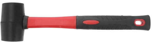 COLLBATH 24oz Rubber Mallet Hammer with Non-Slip Grip, Double-Faced Head for Flooring Installation and Home Decoration, Craftsman Repair Tool for Carpentry and Leatherwork