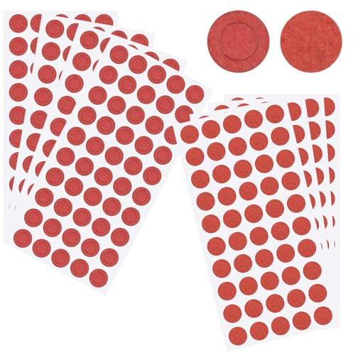Ctyjia 18650 Lithium Battery Insulator Rings 200 Pcs Hollow Rings and 200 Pcs Solid Rings, Battery Insulating Adhesive Paper, Battery Insulation Gasket, Red