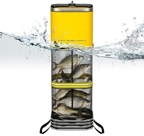 Betesfiskfälla,Fiske Landningshåv Betesnät,Öring Landningshåv Nätfälla - För Fiske Efter Arter Öring, Crappie, Abborre, Mal Och Karp, Från Kajak, Sjö, Damm, Flod Och kant