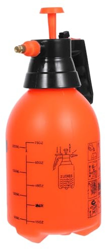 Abaodam Pulverizador de Agua a Presión de 2l Protección Automática, Plástico Resistente y Diseño Cómodo para Pulverizar Flores y Limpieza Hogar