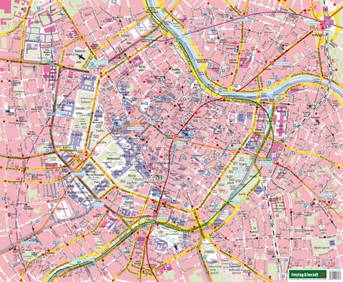 freytag & berndt Poster Wien, Innenstadtplan 1:6 250: Format: ca. A2
