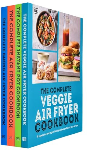 DK The Complete Air Fryer Cookbook 4 Books Collection Set (The Complete Veggie Air Fryer Cookbook, The Complete Instant Pot Cookbook, The Complete Air Fryer Cookbook & Baking Air Fryer Cookbook)