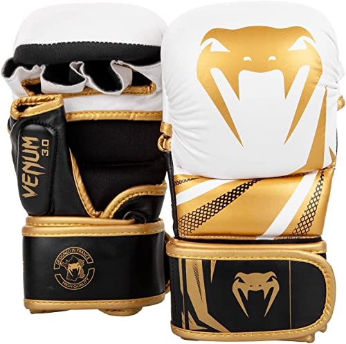 Venum Challenger 3.0 Sparring Gloves - White/Black/Gold - L/XL