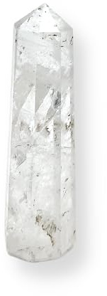 WholesaleGemShop 70 mm (3 Inch) Clear Quartz Gemstones Obelisk Tower Jumbo Facet Aura Rock Crystal Natural Polished Earth Wand Spirit