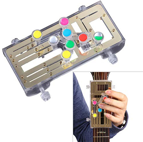 Jackallo Gitarre Lernsystem: Akkord Praxis Werkzeug Gitarre Lernen System Bildung Hilfe mit 6 Universelle Akkorde für Anfänger