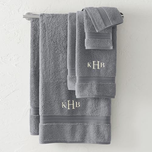Lands' End Supima Towel Rich Steel Bath- Bath Sheet