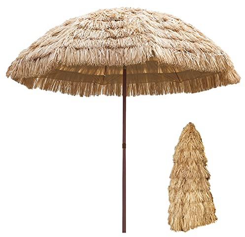 Sonnenschirm Groß Kippbar 250cm Gartenschirm Terrassenschirm Marktschirm mit 8 Rippen Knickbar für Garten, Terrasse, Strand, See, Freibad, Ohne Ständer (Size : 2.4m)
