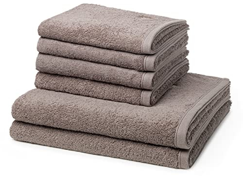 Ross - 6 teiliges Frottier-Set - Vita (4 X Handtuch 2 X Duschtuch im Set) - 520 g/m2 - Baumwolle - Walkfrottee - saugstark - weich und flauschig - Flanell