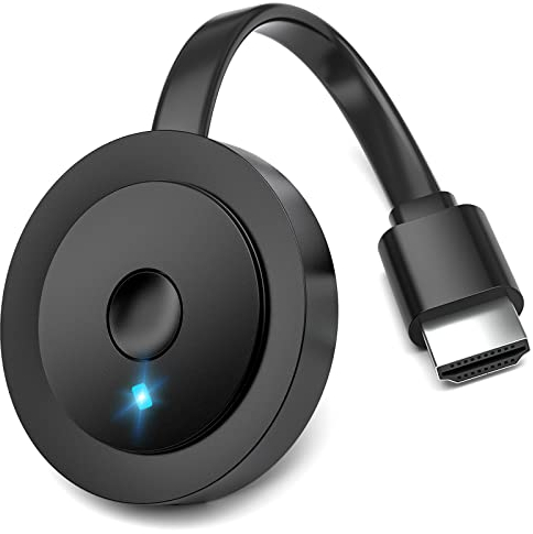 AT-MIZHI Wireless HDMI 4k Dongle per Miracast HDMI – 4K HD Display Adattatore per streaming da smartphone a TV/Monitor/Projector Support Airplay/DLNA per Android/Windows/i-OS/Mac OS