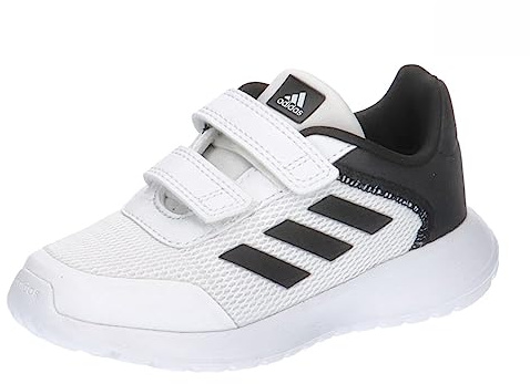 adidas Unisex bebé Tensaur Run Shoes, Cloud white/core black/core black, 19 EU