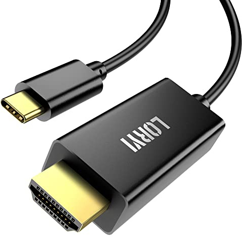 Cable USB-C a HDMI 4K@60Hz, cable USB tipo C a HDMI para la oficina en casa, 1,8 m para Thunderbolt 3/4, MacBook Pro 2021, iPad Pro 2021, Galaxy S22/21, Dell XPS 13 y más (se requiere modo DP