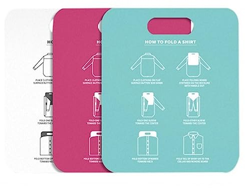 Hemd-Klappbrett, T-Shirt-Klappbrett, Kleidungs-Klappbrett, Kunststoff, Wäscheordner, Heimaufbewahrungswerkzeug für Erwachsene (Weiss)