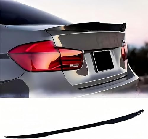 OYTHO Auto Heckspoiler Spoiler für BMW 3 Series F30 2012-2018, Auto Kofferraum Heck Spoiler Heckflügel Lippe Spoiler Heckspoiler Car Tuning Accessories,1 Bright Black