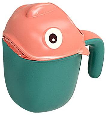 Shampoo-Spülbecher – Baby-Shampoo-Tasse – Baby-Bad-Haarwaschbecher – Badebecher – Haarwaschbecher – Badebecher | 16 x 15,7 cm Haarwaschbecher Kopf Wasserschaufel