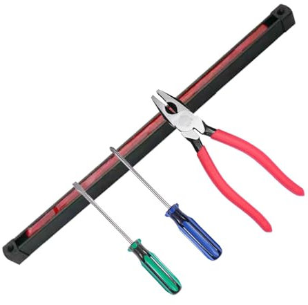 1/3 Magnetischer Werkzeughalter – Magnetischer Werkzeughalter-Rack, robuste Werkzeug-Magnetleiste | Magnetleiste, verstellbares Werkzeug mit Haltbarkeit, Wandmontierte Streifen für Werkbank, Garage,
