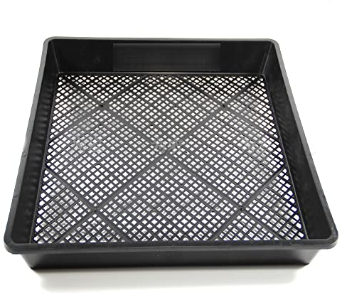 GANDUNQI Bandejas Cuadradas para Viveros, Germinados, Macadamia, Dendrobium, Suculentas, Bandejas para Semilleros, Bandejas para Cultivo De Plantas, Bandejas De PláStico Negro