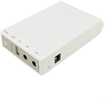 EXTRWORY Mini Ups 10400 mAh Alimentation sans interruption, DC12 V 9 V 5 V Moniteur Routeur de sauvegarde, chargement double appareil