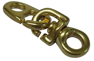 Brass Inglefield Clip Flag Swivel 58MM (Flagpole Brummel Line Hook)