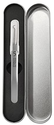 Removedor de puntos negros, extractor profesional de comedones, de acero inoxidable, para eliminar granos y puntos blancos