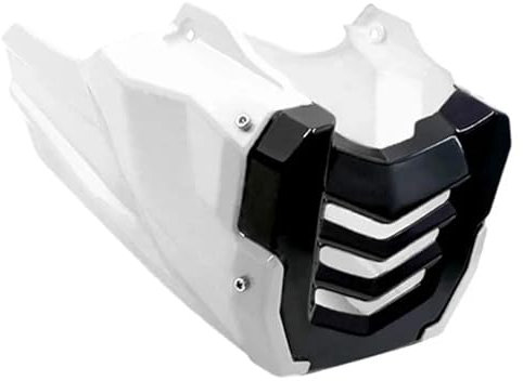 XFYESL Alettone Moto Protezione Motore Moto Copertura sotto carenatura Bassa Adatta per Honda MSX125 Spoiler Anteriore Moto(White)