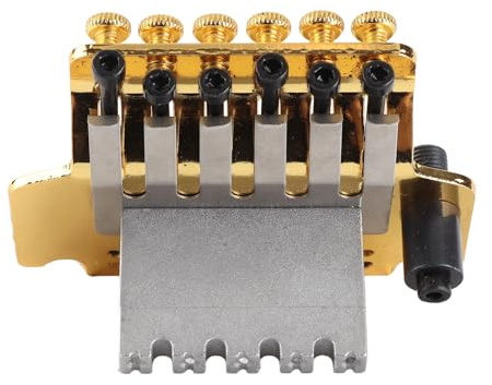 Goldfarbenes Double Locking Tremolo Bridge System für E-Gitarre, Komplettes Kit mit Whammy Bar