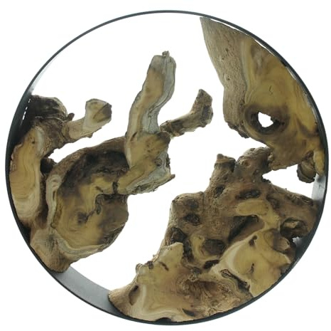 FRANK FLECHTWAREN Holzdeko Metallring, Form kann variieren, da Naturprodukt, jedes Stück EIN Unikat Maße: Ø 28 x 4 cm