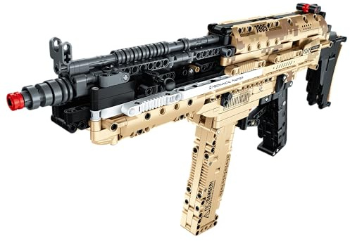 iM.Master - Pistolet à jouet réaliste MP5 1:1 - Recharge et tir mécaniques - Réplique d'armes - Blocs de construction pour adultes et enfants - 939 pièces - Jeux éducatifs Stem - Maquette à construire