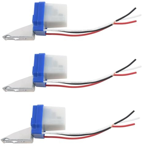 Uikdjgu 3X Ac Interrupteur CréPusculaire Lampe Dc 12V 10A Interrupteur CréPusculaire