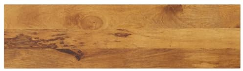 Genérico Tablero de Mesa Rectangular Madera Maciza Mango 100x30x3,8 cm,Mobiliario,Accesorios para mesas,Tableros para mesas,Marrón,8.37 KG,371633