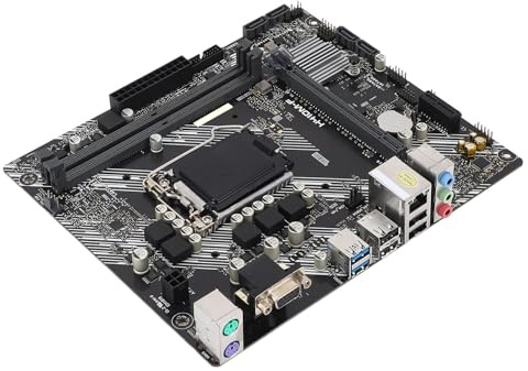 KUIDAMOS Carte Mère de Sortie VGA Avancée H410M-F DDR4 2933 MHz pour Ordinateurs de Jeu, LGA 1200 de 10e Génération, Carte Réseau Realtek pour Un Usage Domestique