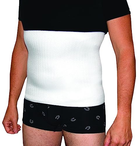 BODYPERFECT Wolle Rückenwärmer, Wärmegürtel für Damen und Herren, Nierengurt, Nierenwärmer, Thermo Gurt Made in Italy LARGE