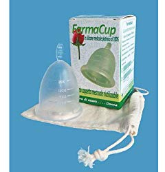 FARMACUP Coppetta Mestruale Silicone Ecologia Igienica Donna Menstrual Cup Large