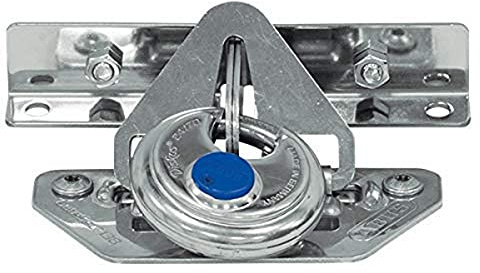 ABUS 80901 138/150 GateSec Hasp Überfalle | Boden- oder Wandmontage, massiver Edelstahlkörper, 2,2 t Zugwiderstand, für Vorhängeschloss, Made in Germany