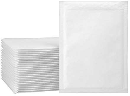 packer PRO Pack 100 sobres acolchados para envios kraft, blanco, pequeño 20 x 27,5 cm