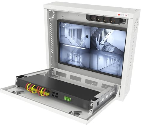 Techly Professional 365139 Box di Sicurezza per DVR e Sistemi di Videosorveglianza Bianco Bianco