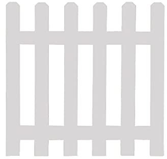 MERAXI Staccionata, Bordi per Piante da Giardino in Legno per Esterni per Percorso Decorativo del Paesaggio, Pannelli per Patio per Prato Decorativo per Matrimoni,Bianca,50x50cm