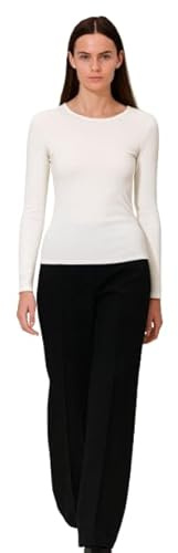 SXME MIGHT SAY Stylish Versatile Womens Ladies Long Sleeve Scoop Neck Stretch Plain Casual T Shirt Essential Top Blouse Assorted Must Have in Every Wardrobe UK Sizes 8-26