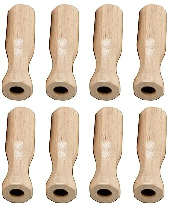 Amagogo Kicker-Tisch-Griff, Tischfußball-Griffe, Tischfußball-Tischteile für Kinder für Tischfußball-Liebhaber, Fußball-Teil, Holz Farbe