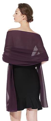 BEAUTELICATE Chiffon Schal Stola Damen Festlich Elegante Tücher Schultertuch Stola für Abendkleider Braut Festlich Sommer Hochzeits