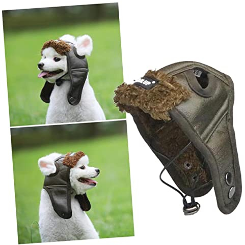 Beavorty Kreatives Haustierkostüm Make-up-dekorationshut Für Hund Katze Und Andere Tiere Braun XXL Für Partys Und Fotoshootings