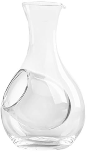 HOLIDYOYO Decanter Per Vino Da 360 Ml Dispenser Per Vino Rosso in Cristallo Forma A Tumbler Aggiunge Fascino Alla Cucina