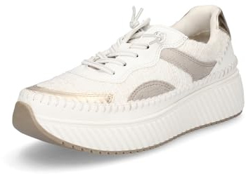 MARCO TOZZI Sneakers Alte Donna Tacco a Zeppa con Lacci e Zip