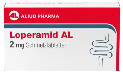 Loperamid AL 2 mg Schmelztabletten bei Durchfall, 12 St. Tabletten
