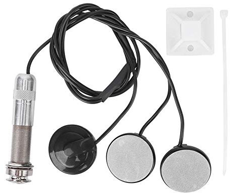 CYSFETENA 6,35 Mm Buchse Gitarre Piezo Tonabnehmer, Tonabnehmer Gitarre mit 3 Sensoren,Einfache Installation Tonabnehmer Akustikgitarre für Akustische Gitarre Ukulele Mandoline