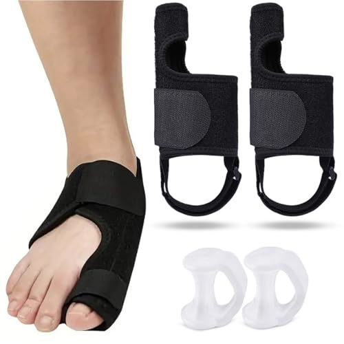 GXGM 4 Pezzi Alluce Valgo Correttore, Stecche Correttive Separatori per Dita, Tutore Alluce Valgo, Distanziatore Alluce Valgo in Silicone, Donna E Uomo Proteggi Dita Piedi, Sollievo Dal Dolore