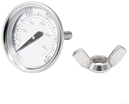 Termómetro de parrilla con construcción de acero inoxidable para modelos Weber 200 300 Series y Q120 Q220 Q300, parrillas de gas, medidor de temperatura de 45 mm