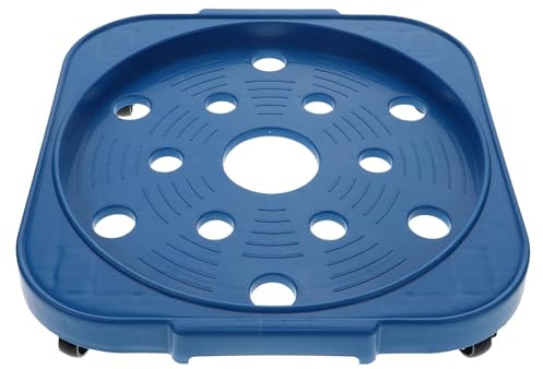 Mipcase Plateau à roulettes pour Bouteilles de Gaz, Support Mobile en Métal Robuste, Base Antidérapante, pour Rangement Extérieur et Déplacement Facile