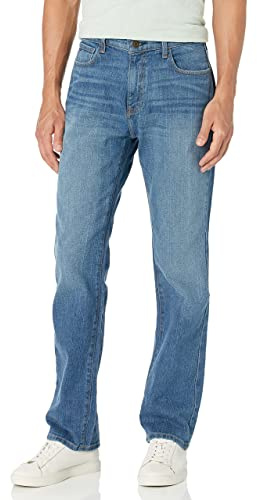Tommy Hilfiger mens Thd Relaxed Fit Jeans, Medium Wash, 40W x 32L US