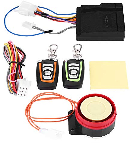 Motorcycle Anti Theft Security Alarm System, 12V Universal, 125dB, Remote Control Engine Start for Motorbike Scooter